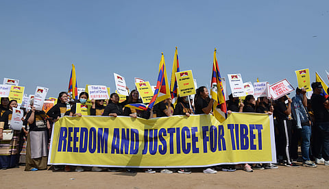 The last big protest organised by Tibetan residents and students was in 2012