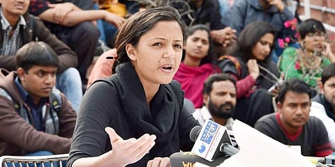 Shehla Rashid joined the party in March, 2019