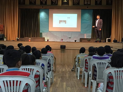 A scene from one of the classroom sessions|Pic: KPMG
