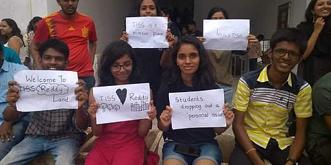 TISS Hyderabad students also went on a protest against fee hikes
