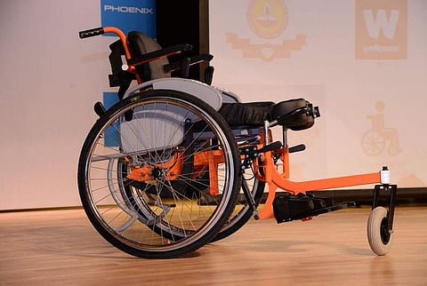 The new wheelchair costs around Rs. 15,000 (Pic: IIT Madras)