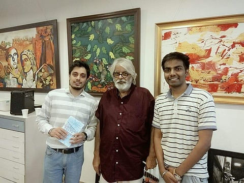 Manik Ghawri and Lalit along with famous personality Jayant Kripalani (Pic:Facebook)
