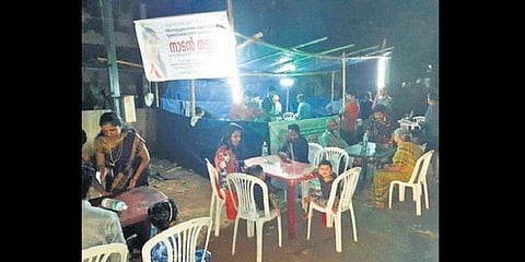 The wayside eatery run by students at Thuravoor (Photo | EPS)