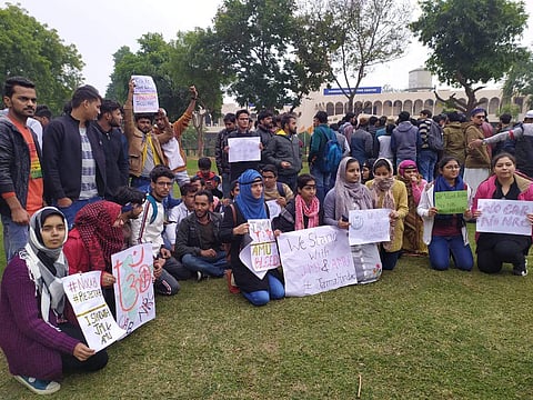 Protest at Jamia Hamdard