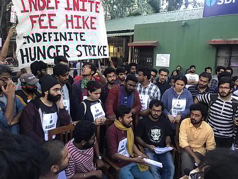 FTII students at the protest (Pic: FTII)