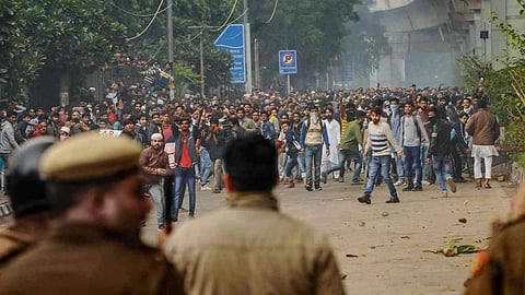 Jamia Milllia students protest (PTI)