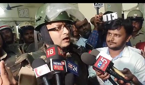 P S Harsha, Mangaluru city commissioner adressing the media in Mangaluru about today's incident