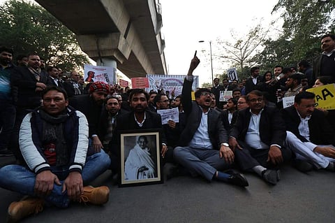 A scene from the public programme at Jamia| Pic: JCC