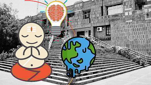 Dr Jha is hell-bent to tell us why and how Sanskrit is still relevant (Pic: Edexlive)