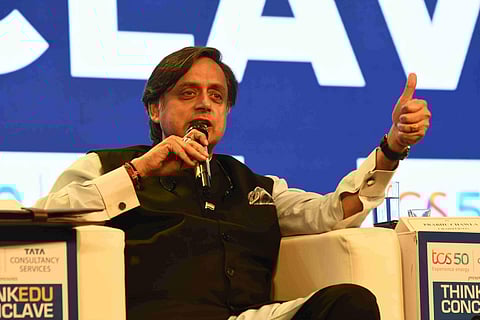 Tharoor accused the government of talking a big game and performing very little on that account (Pic: Ashwin Prasath)