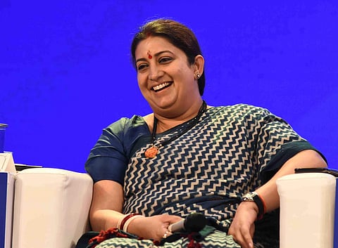 'Students in India are taught that God is in the details. I have looked at the God in those details for the last five years,' said Smriti Irani at the ThinkEdu Conclave (Pic: Ashwin Prasath)