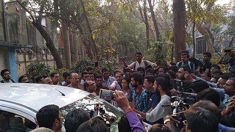 The students of Jadavpur University claimthat they never physically hurt the VC Suranjan Das (Pic: Facebook)