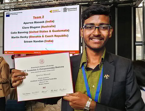 Apurwa at the MIT bootcamp | (Pic: Apurwa Masook)