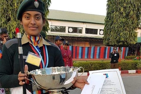 Rakshana was also awarded cash prizes from the central government and Government of Tamil Nadu