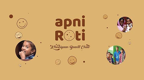 With its mobile van going from one place to another, Apni Roti is serving fresh and piping hot rotis with dollops of ghee, homemade pickle and sometimes even sweets (Pic: Apni Roti)