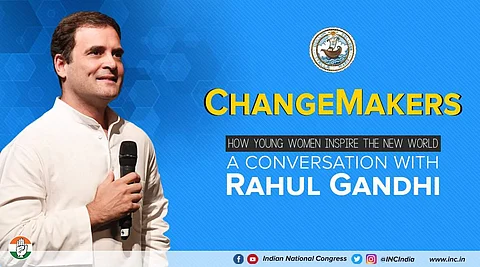 The poster for Rahul Gandhi's visit (Pic: Stella Maris)