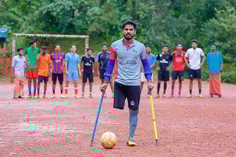 Vysakh became a viral sensation when a video of him playing football was discovered on Twitter