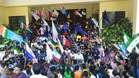 The strike was organised by the Joint Action Committee (JAC) of which the Students' Council was a part