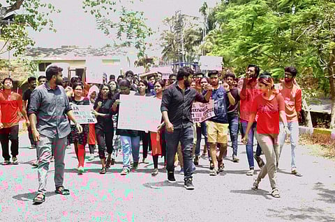 The students have been protesting since Monday