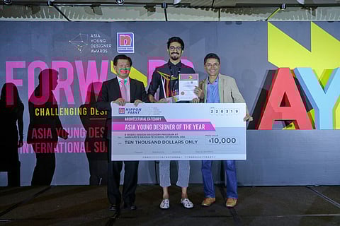 Tanay Narendra Bothara from Vivekanand Institute of Technology’s Padmabhushan Vasantdada Patil College of Architecture, Pune clinched the coveted Asia Young Designer of the Year title (Pic: Tanay)
