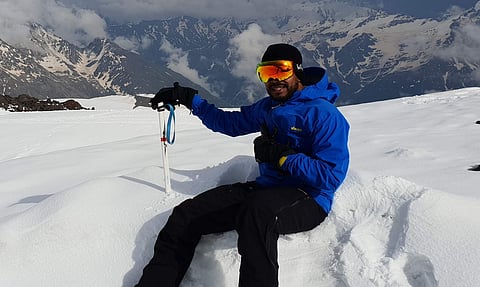 Mountaineer VJ Nagender Rao | (Pic: VJ Nagender Rao)
