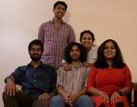 Nihaal Faizal (center) along with this team of Reliable Copy