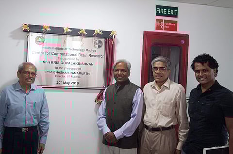 Kris Gopalakrishnan, Infosys Co-founder, K Vijay Raghavan, Principal Scientific Advisor, Bhaskar Ramamurthi, Director & Partha Mitra