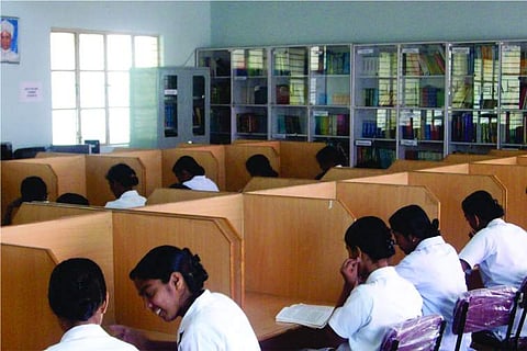 Sri Sharada College of Management has a library that consists more than 2,300 books