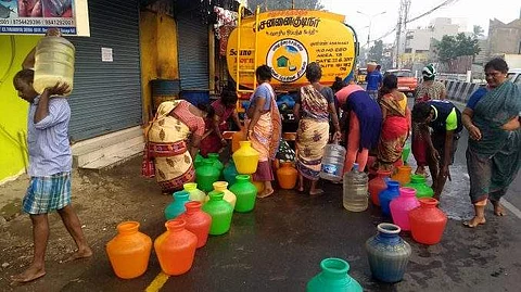 Chennai has been struggling with water scarcity the last few weeks