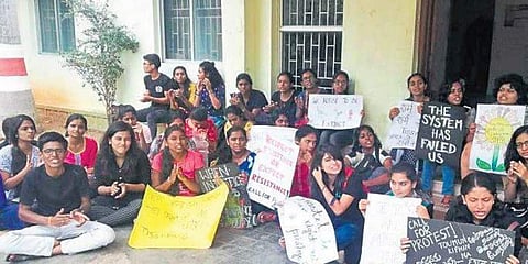 The TISS students' protests entered the eight day on Monday and over 15 students are currently on a hunger strike