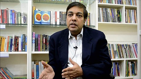 Dev Prasad at a book discussion