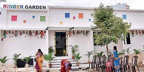 The Anganwadi building