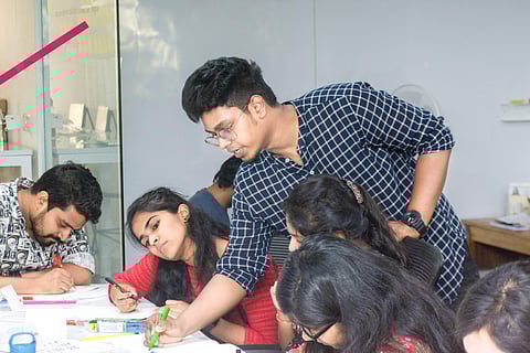 Niranjan during a workshop | (Pic: Niranjan P)