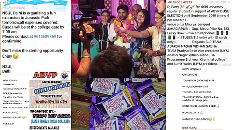 Multiple allegations against most student political outfits have come up for bribing students (pic: Edexlive)