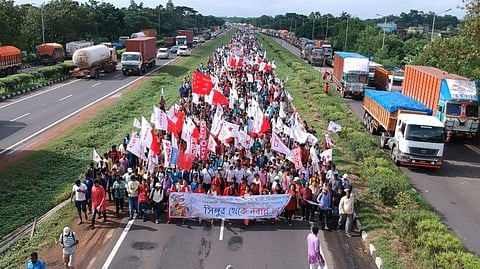 The march, which started on September 12, will reach the secretariat on September 13 (Pic: SFI)