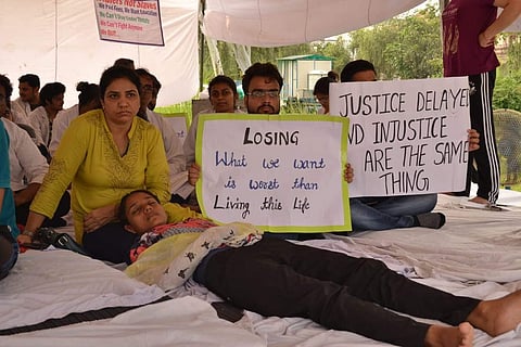 The protesting students