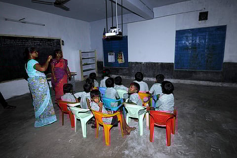 Students during a class| Express