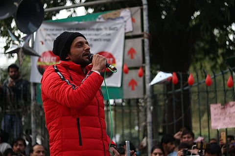 Zeeshan at Jamia (Pic: JCC/Travelwithdanish))