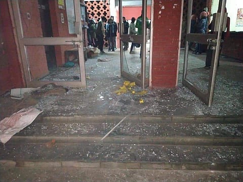 JNU Campus after the attack
