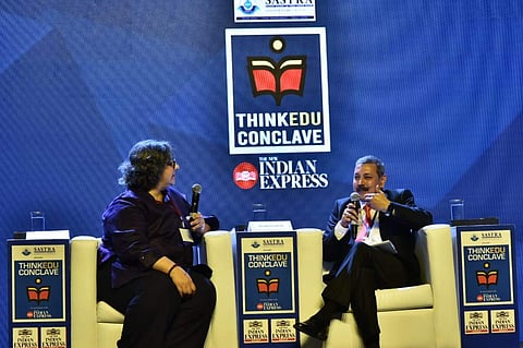 Prabhat Singh, Managing Director and CEO, Petronet LNG, speaks on the topic 'Corporate Responsibility Towards India's Public Education' at ThinkEdu 2020 (Pic: P Jawahar)