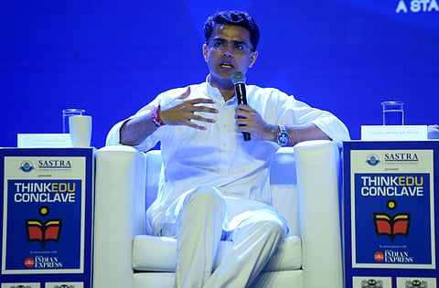 Sachin Pilot speaking at ThinkEdu Conclave 2020