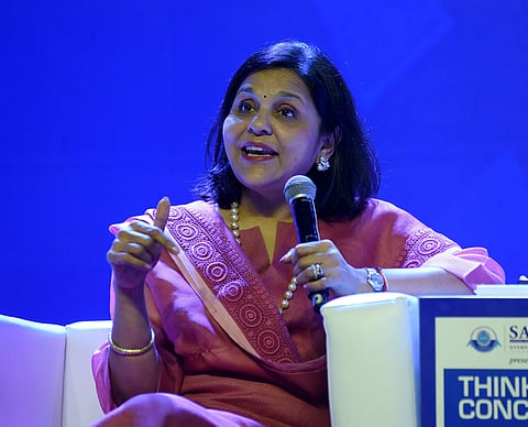 Sangita was speaking on the topic ‘Women as leaders'