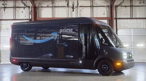 The delivery van