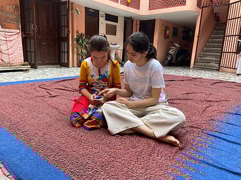 Jahnavi Mahajan, a student volunteer who focuses on youth employability