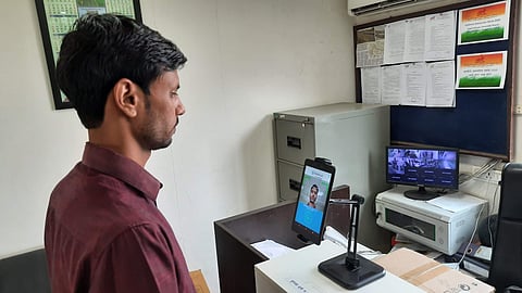 Using the app | (Pic: Chakshu Face Attendance)