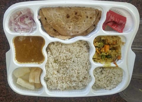 The food packet served to students (Pic: EdexLive/ Special Arrangement)