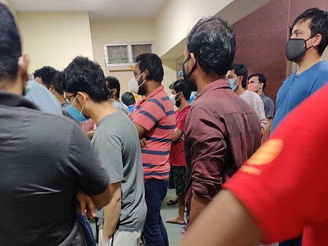 Protest at IIT Madras | Pic: IITM students