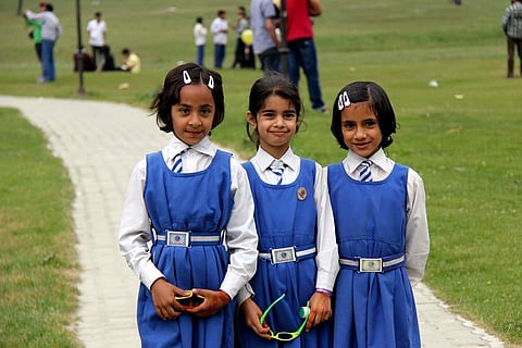 School kids from Kashmir