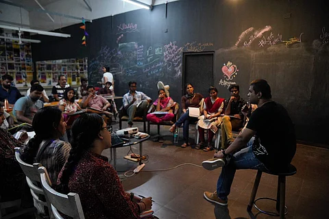 During an offline artpreneur programme (Pic: SCD Balaji)