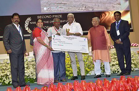 Annapurna received the award last year from the Jal Shakti Ministry for her work (Pic: Facebook)